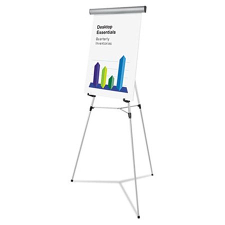 SNAG-IT Heavy Duty Presentation Easel; 69 in. Maximum Height; Metal; Silver SN883152